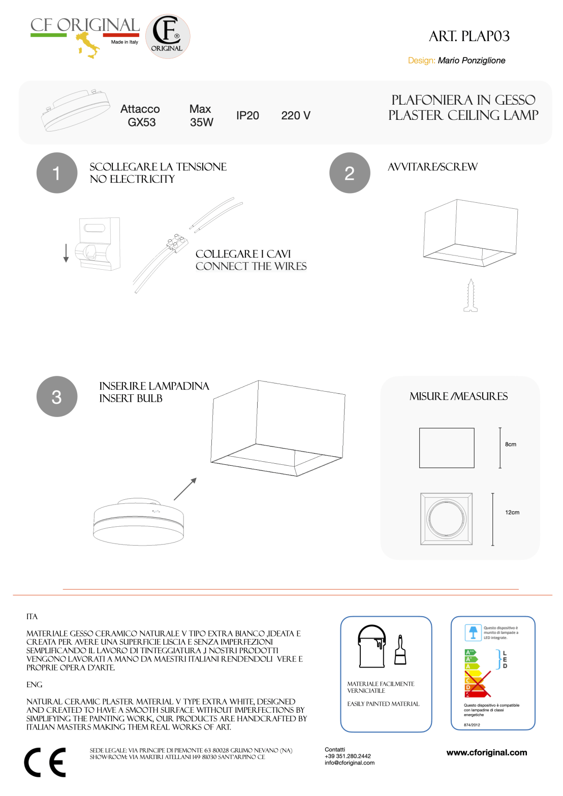 Foglio illustrativo Plap03