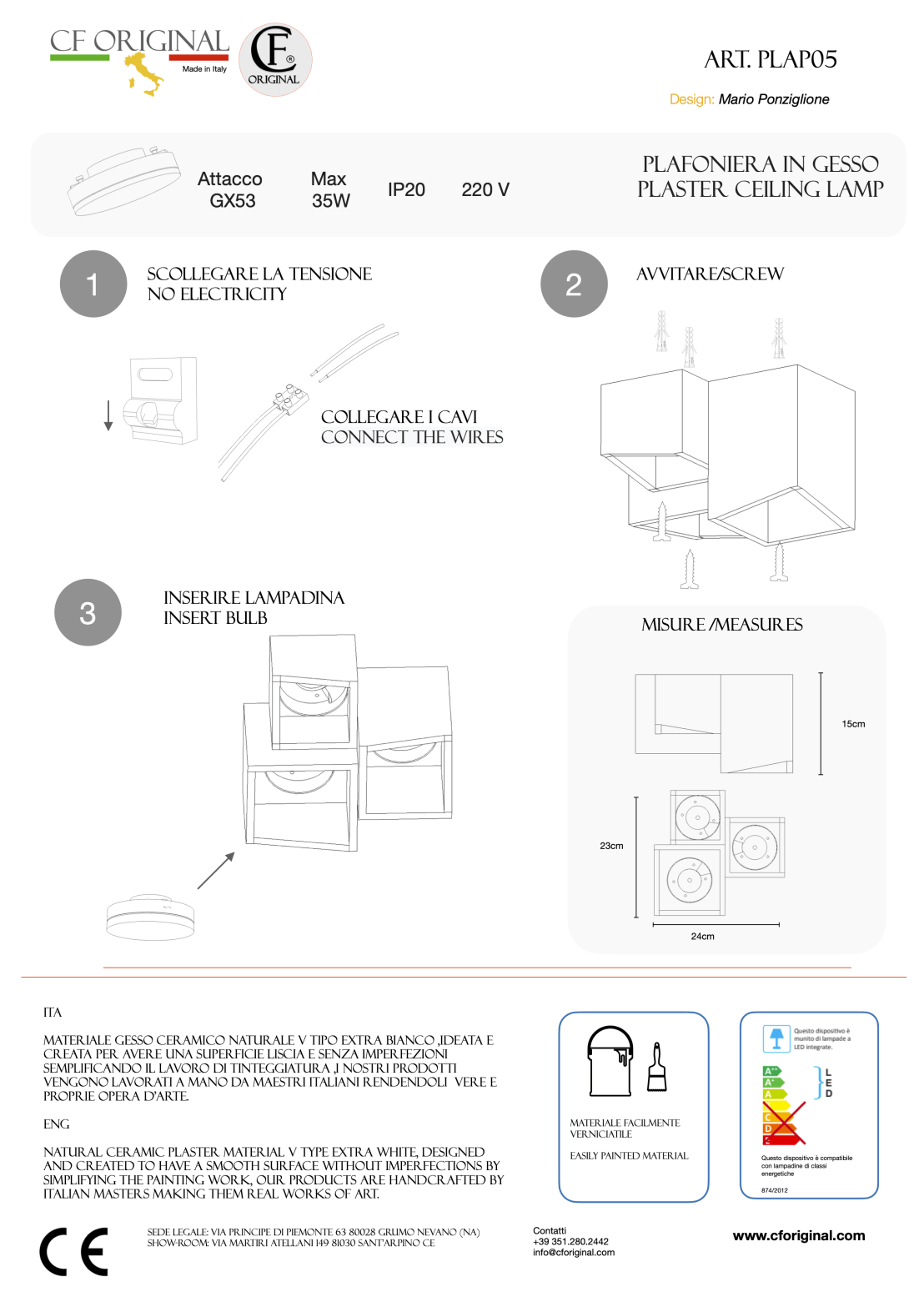 Foglio illustrativo Plap05