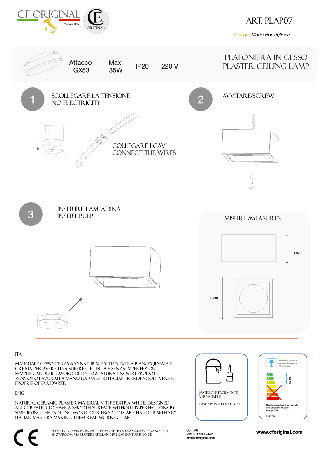 Foglio illustrativo Plap07