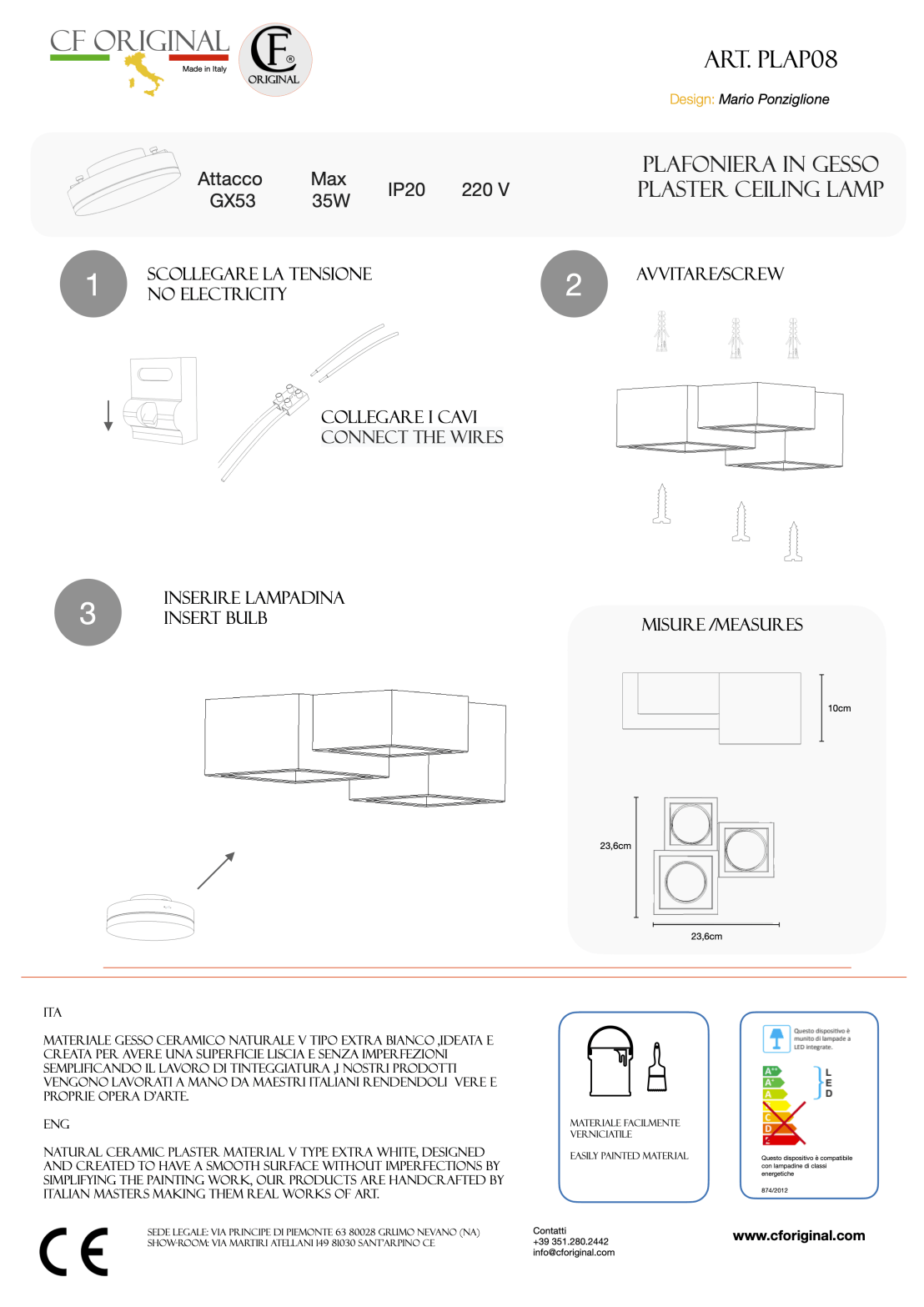 Foglio illustrativo Plap08