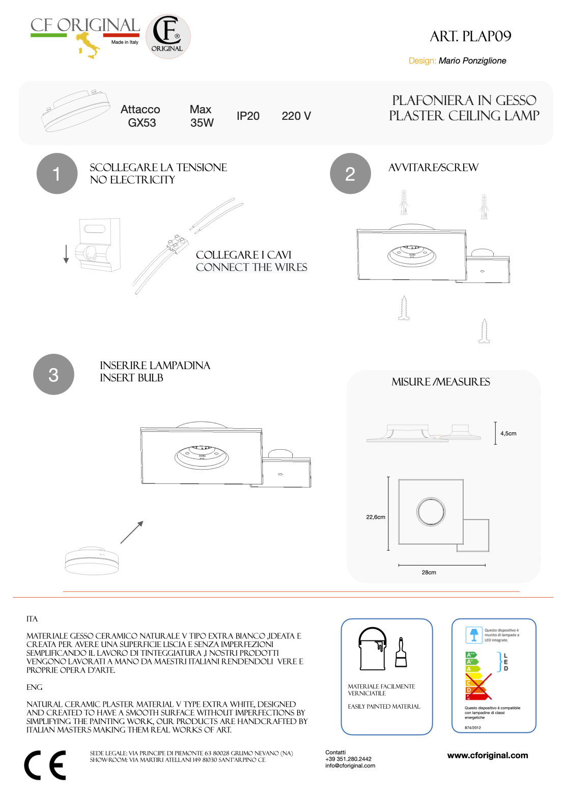 Foglio illustrativo Plap09