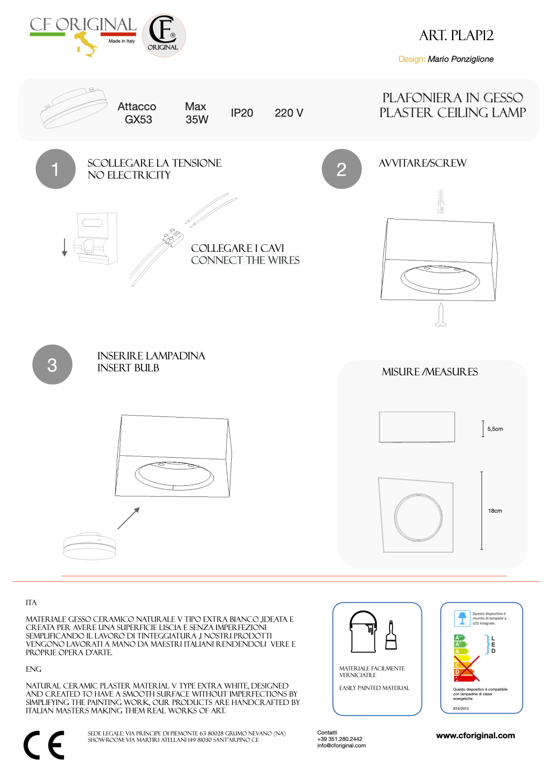 Foglio illustrativo Plap12