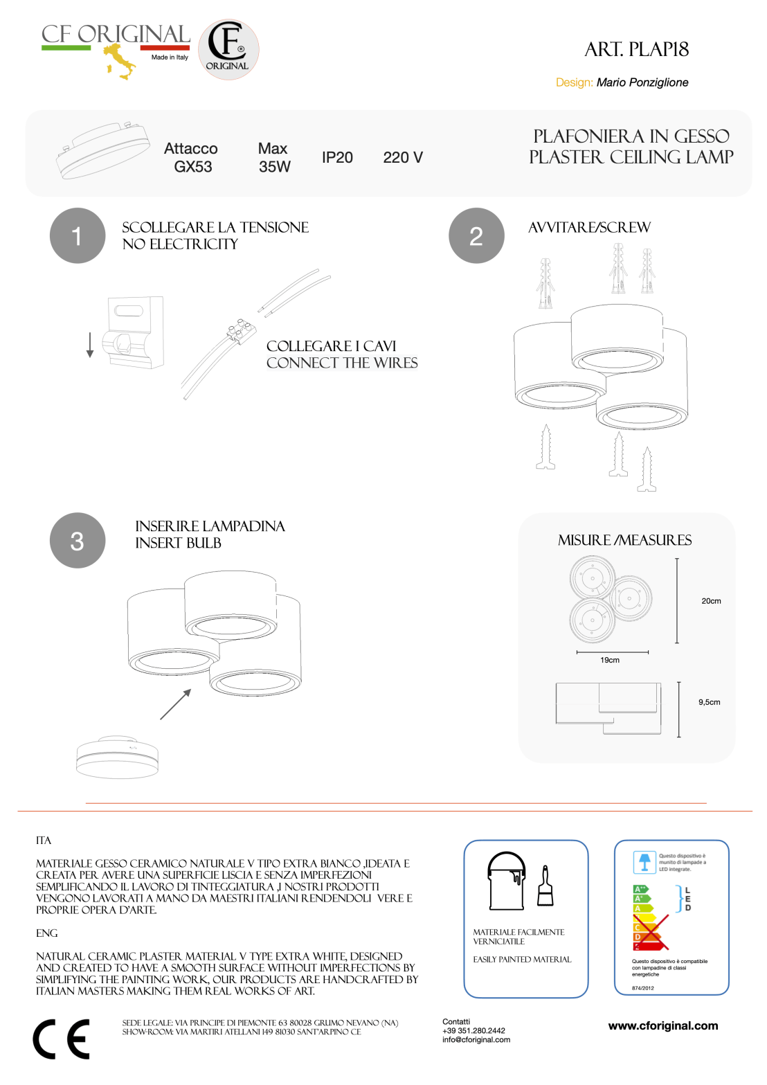 Foglio illustrativo Plap18