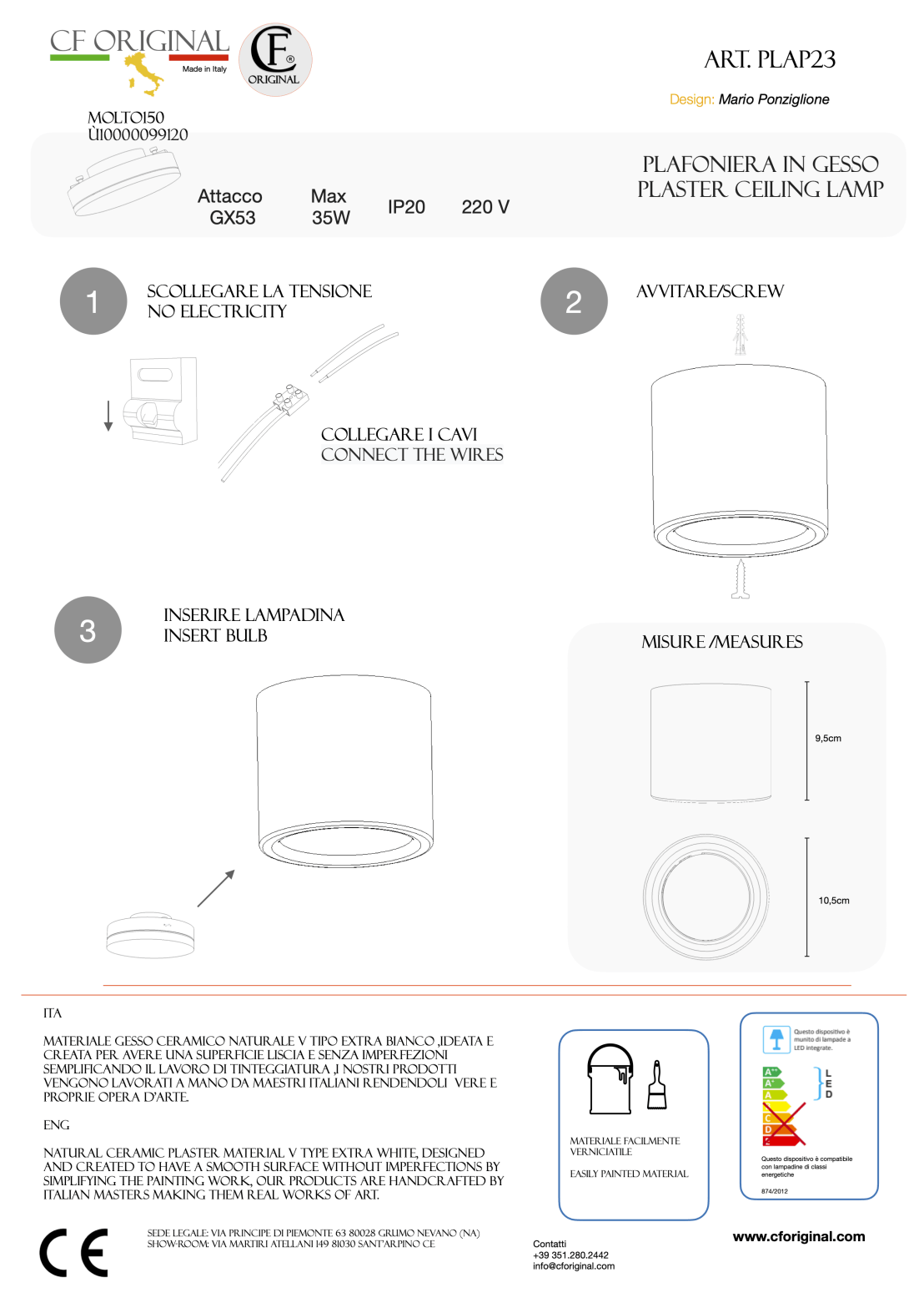 Foglio illustrativo Plap23