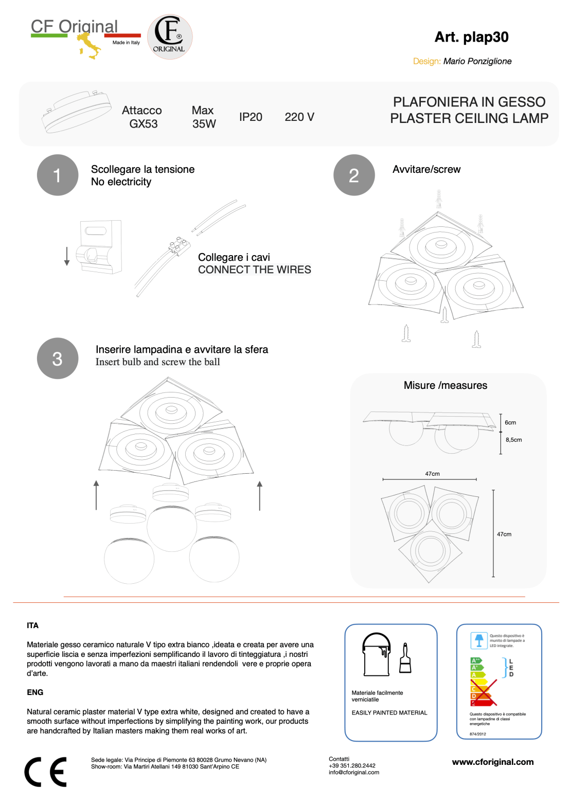 Foglio illustrativo Plap30