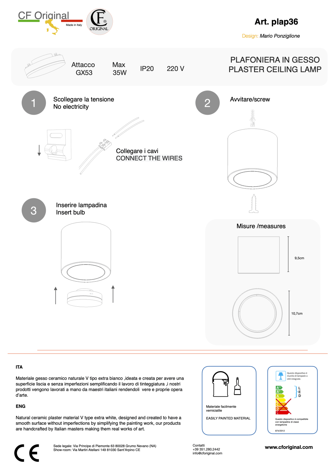 Foglio illustrativo Plap36