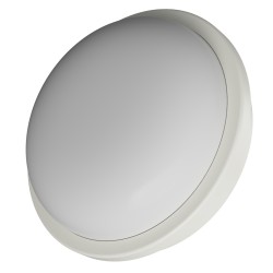 Palio rotonda 15W - PLAFONIERA ROTONDA IN TERMOPLASTICA BIANCA IP65 3*CCT 16X5,5CM 15W 1900 LUMEN