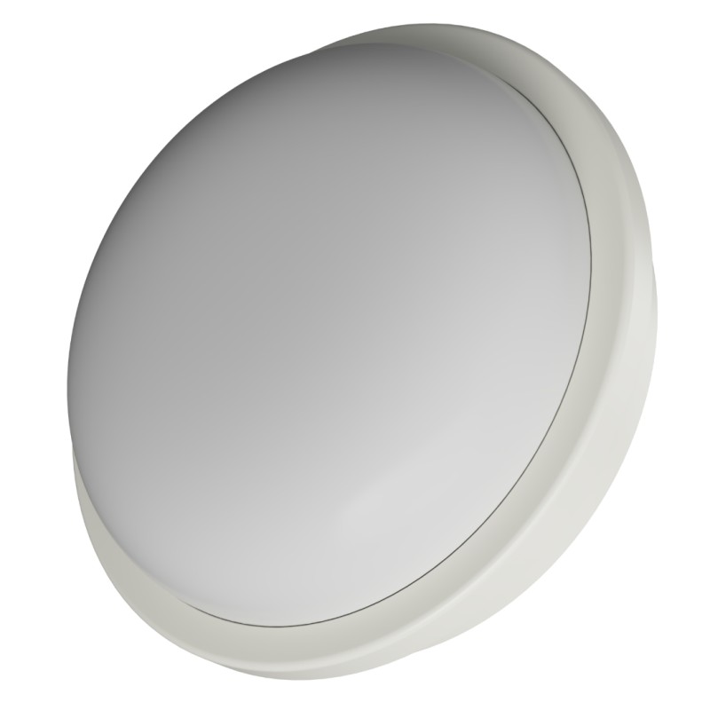Palio rotonda 15W - PLAFONIERA ROTONDA IN TERMOPLASTICA BIANCA IP65 3*CCT 16X5,5CM 15W 1900 LUMEN