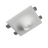 PORTAFARETTO DA INCASSO IN GESSO CERAMICO VULACNO PX 1 GU10 FORO 22X22 PROFONDITA' 3CM