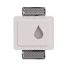 SEGNAPASSI DA INCASSO IN GESSO CERAMICO CON FORO A FORMA DI GOCCIA CON CHIP LED BRIDGELUX 3W  13,7X11,5