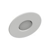 PLAFONE DA INCASSO IN GESSO CERAMICO FORMA A DISCO SOTTILE DIAMETRO19,9 H5,8 COMPLETO DI PORTA LAMPADA GX53