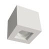 CUBO DA SOFFITTO IN GESSO CERAMICO PER 1 GU10 11X11H11
