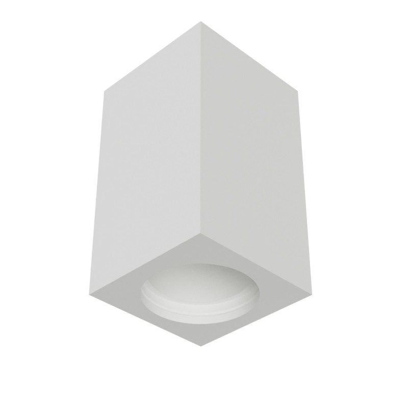 CUBO DA SOFFITTO IN GESSO CERAMICO 7X7XH8