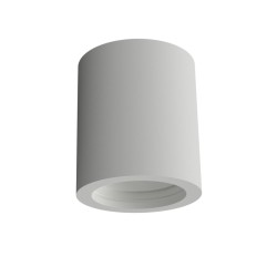 TUBO DA SOFFITTO IN GESSO CERAMICO X 1 GU10 7X7XH8