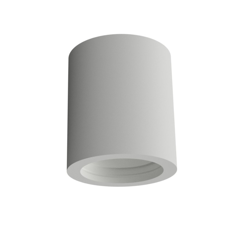 TUBO DA SOFFITTO IN GESSO CERAMICO X 1 GU10 7X7XH8