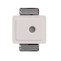 SEGNAPASSI DA INCASSO IN GESSO CERAMICO CON CHIP LED BRIDGELUX 3W  13,7X11,5 P 4,5CM