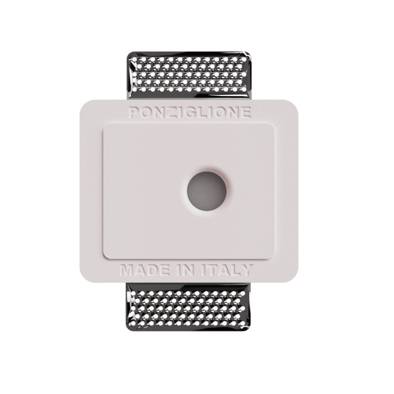 SEGNAPASSI DA INCASSO IN GESSO CERAMICO CON CHIP LED BRIDGELUX 3W  13,7X11,5 P 4,5CM