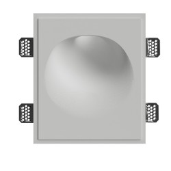 SEGNAPASSI DA INCASSO IN GESSO CERAMICO X 1 GU10 FORO 25X21 PROFONDITA' 8,5CM