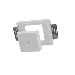 COPPETTA X PENDENTI DA INCASSO IN GESSO CERAMICO DALLA LINEA NETTA 10X11 H7,5 COMPLETO DI BASE