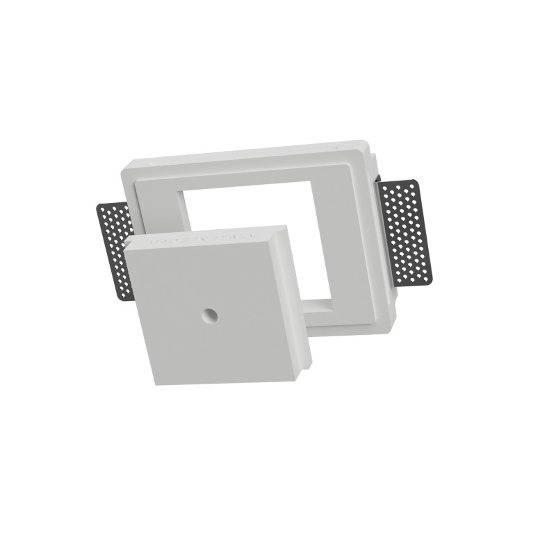 COPPETTA X PENDENTI DA INCASSO IN GESSO CERAMICO DALLA LINEA NETTA 10X11 H7,5 COMPLETO DI BASE