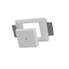 COPPETTA X PENDENTI DA INCASSO IN GESSO CERAMICO DALLA LINEA NETTA 10X11 H7,5 COMPLETO DI BASE