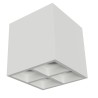 PLAFONE IN GESSO CERAMICO PER 4 MR11 MINIGU10 10,5X10,5XH11