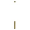 OS PENDENTE IN ALLUMINIO ORO 30CM DIAMETRO 5,5CM ATTACCO GU10 COMPLETO DI COPPA E CAVO GOMMATO TRASPARENTE 2MT