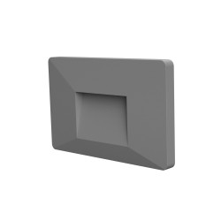 SEGNAPASSI IN POLICARBONATO GRIGIO PER 503 IP65 240LM 2W CRI80 ALIMENTATORE INTEGRATO 4000K
