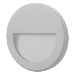 SEGNAPASSI IN POLICARBONATO ROTONDA BIANCO PER 503 IP65 320LM 3W CRI80 ALIMENTATORE INTEGRATO 4000K