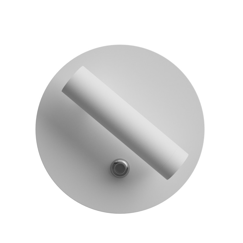 LAMPADA A PARETE CON SPOT ORIENTABILE  BIANCO 6W CCT 13CM