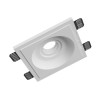 PORTAFARETTO DA INCASSO IN GESSO CERAMICO X 1 GU10 VORTICE FORO 20X20 OROFONDITA' 10CM