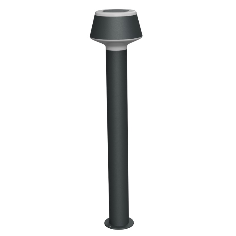 PALO DA ESTERNO IP54 IN ALLUMNIO E ACRILICO PER 1 E27 ANTRACITE 16X70CM