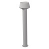 PALO DA ESTERNO IP54 IN ALLUMINIO PER 1 E27 BIANCO 16X70CM