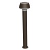 PALO DA ESTERNO IP54 IN ALLUMNIO E ACRILICO PER 1 E27 CORTEN 16X70CM