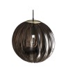 LAMPADARIO IN VETRO + METALLO X 1 E27 D.20CM COLORE FUME'