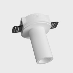 TUBO DA INCASSO IN GESSO CERMICO X 1 MINI GU10 DRITTO