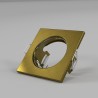 PORTAFARETTO IN METALLO PER  1 GU10 QUADRATO 9MM ORO