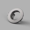 PORTAFARETTO IN METALLO PER 1 GU10 DIAMETRO 80MM NICHEL