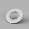 PORTAFARETTO  ORIENTABILE IN METALLO PER 1 GU10 DIAMETRO 9MM BIANCO