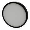 Uranus-23 PLAFONIERA IN ALLUMNIO E ACRILICO  SLIM Diametro 23cm NERO IP44 18W 3CCT