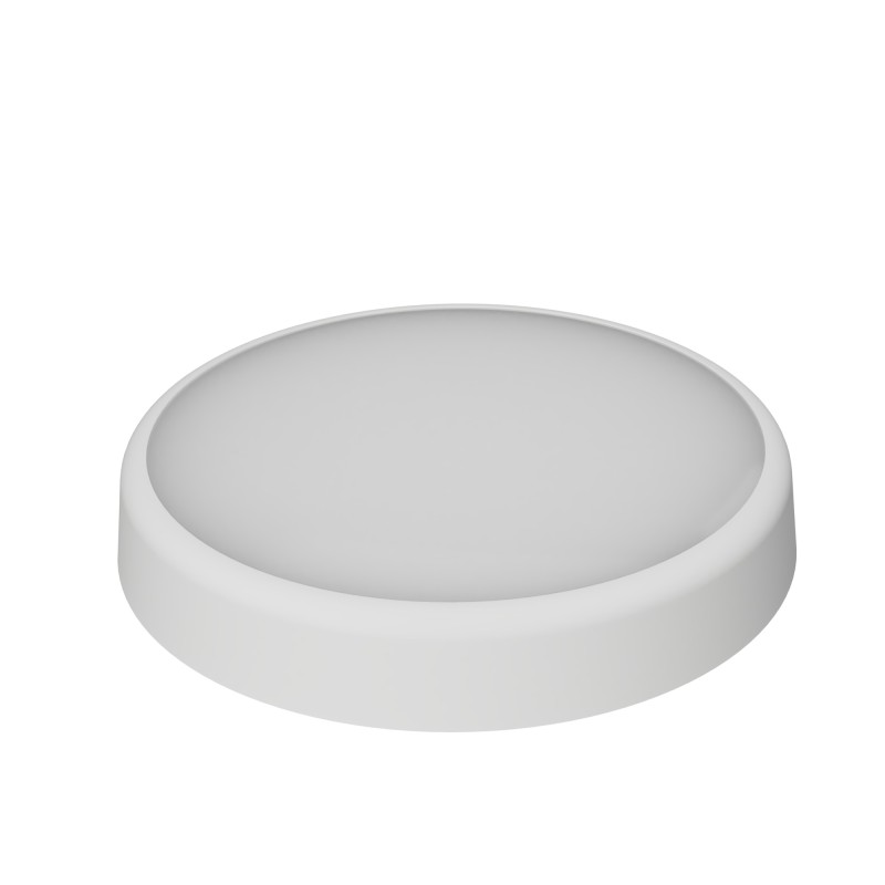LAMPADA PARETE/SOFFITTO POLIFUNZIONALE CON SISTEMA D'EMERGENZA IP44  CCT 28X7CM