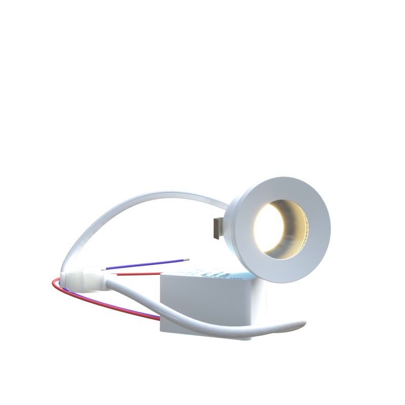 PUNTO LUCE DA INCASSO BIANCO 1W 6K