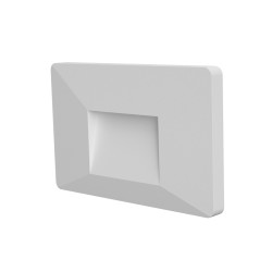 SEGNAPASSI IN POLICARBONATO BIANCO PER 503 IP65 240LM 2W CRI80 ALIMENTATORE INTEGRATO 3000K