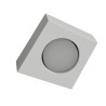 BLOCKING 1 PLAFONE IN GESSO CERAMICO CON LINEA TRAPEZOIDALE 13X12 H4,6 COMPLETO DI PORTA LAMPADA GX53