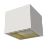 TUB-QO PLAFONE IN GESSO CERAMICO CON GHIERA ORO QUADRATO  11X11H5,5