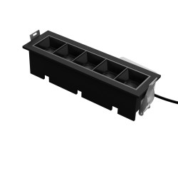 Mantova 5 nero -FARETTO LED INTEGRATO IN ALLUMINIO NERO 10W CCT IP20
