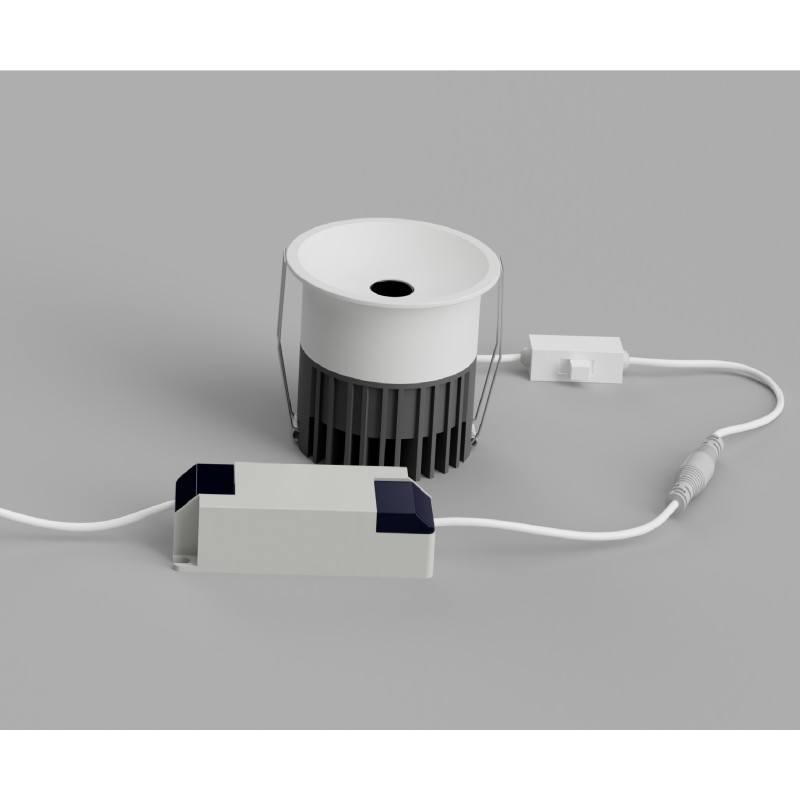 Fire 10w cct - FARETTO IN ALLUMINIO BIANCO LED INTEGRATO OSRAM 10W CCT