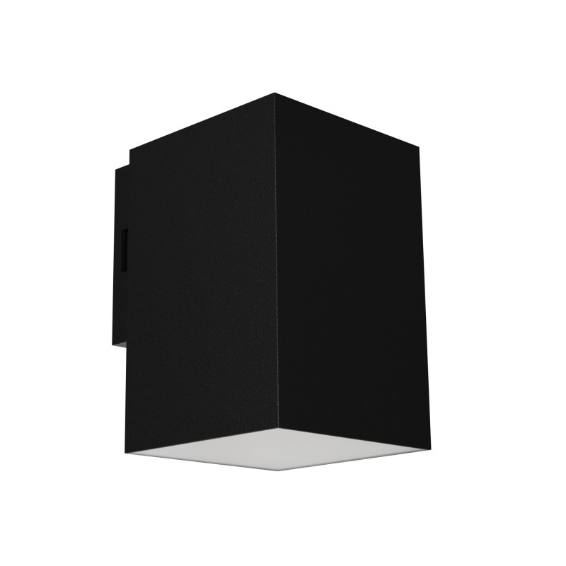 APPLIQUE DA ESTERNO IN TERMOPLASTICA NERO  IP65 CCT 8W 980LM  11,7X7,8X10CM