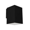 APPLIQUE DA ESTERNO IN TERMOPLASTICA NERO  IP65 CCT 8W 980LM  11,7X7,8X10CM