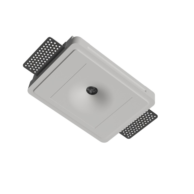 PUNTE LUCE 3W DA INCASSO IN GESSO CERAMICO CON LED BRIDGELUX 10X10 H7 COMPLETO DI BASE - 3CCT